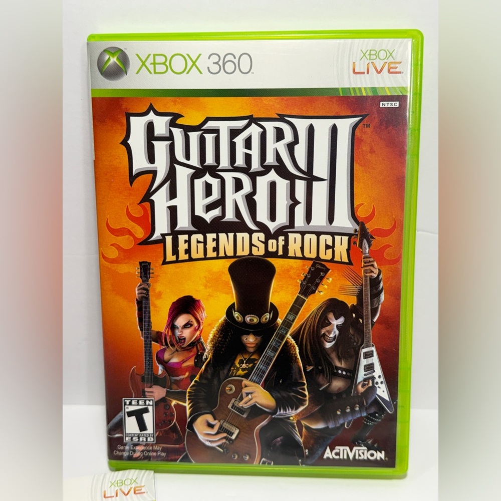 Guitar Hero III: Legends of Rock Xbox 360 CIB Excellent Game Complete Manual - Picture 7 of 12